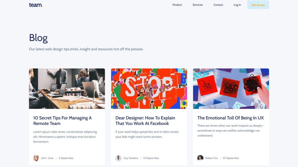 Blog Web Design Dream Digital Design